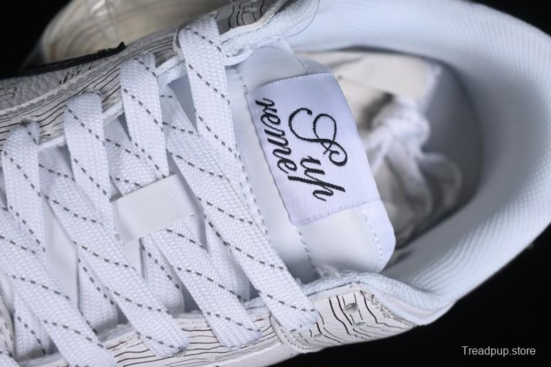 Supreme x Nike Dunk Low SB Casual Skate Shoes with Zoom Air Cushion - XD6188-034