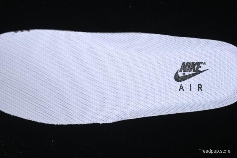 Nike Air Force 1 '07 Low Stussy Collaboration Black Leather & Gum Sole Low-Top Casual Sneakers - CH6336-519