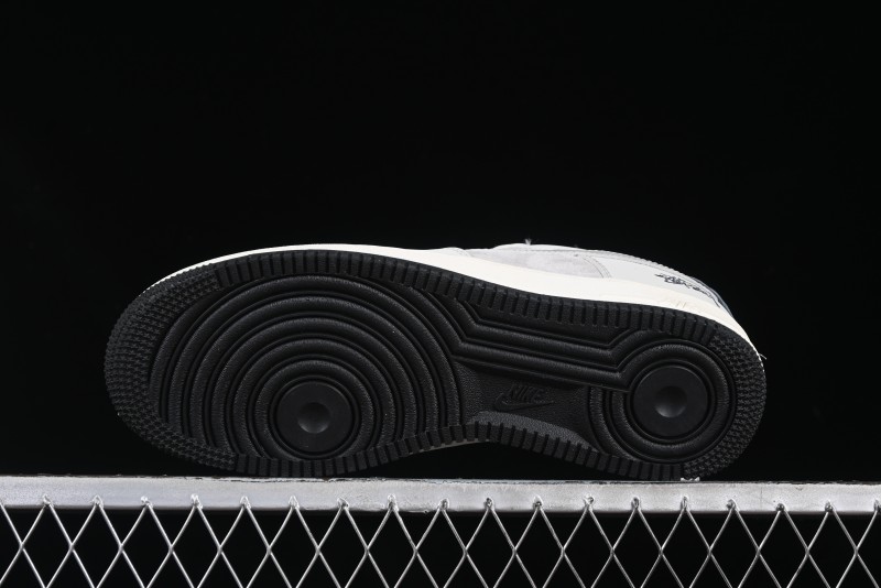 Nike Air Force 1 '07 Low Stussy Collaboration Galaxy Grey Low-Top Casual Sneakers - KK1988-055