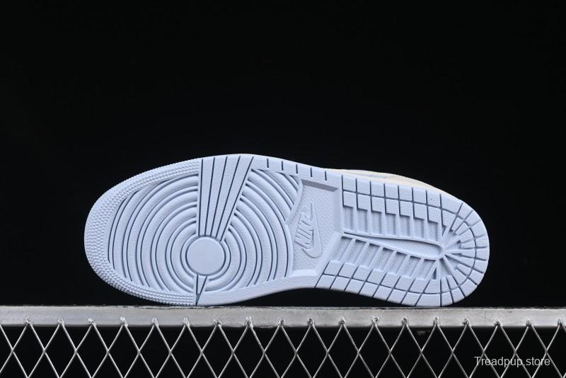 Nike Air Jordan 1 Low "Hydrogen Blue" Casual Sneakers with Retro Design - IB4003-407