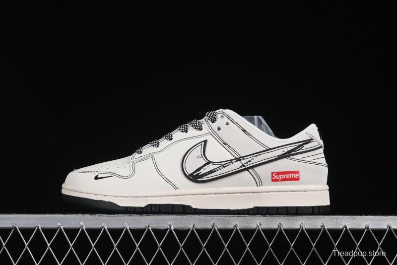 Nike x Supreme Dunk Low "Sketch Pack" - Premium Collaboration Sneaker