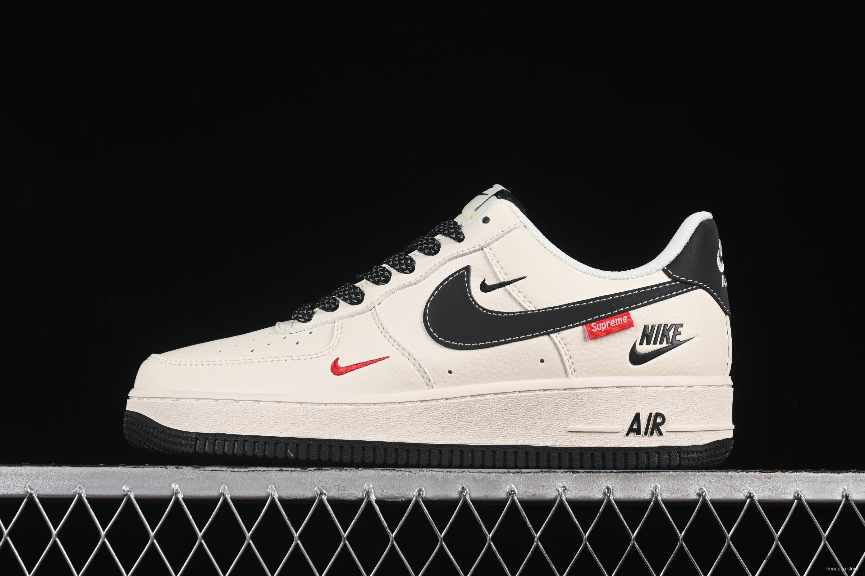 Nike Air Force 1 '07 Low Supreme Casual Sneakers with Full-Length Air Cushion - HH7518-038