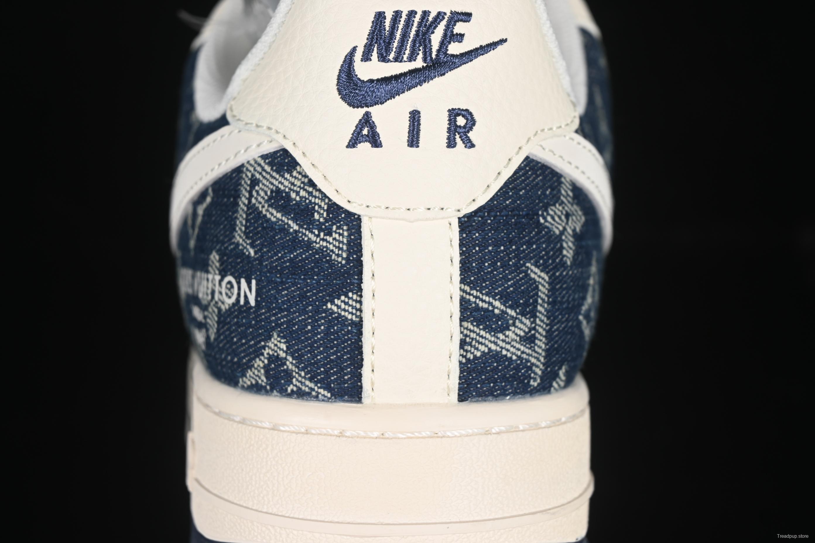 Nike Air Force 1 '07 Low LV Collaboration Dual-Tone Denim Casual Sneakers - YX5066-318