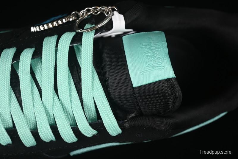 Nike Air Force 1 '07 Low Stussy Collaboration Tiffany Blue Casual Sneakers - DF0188-045