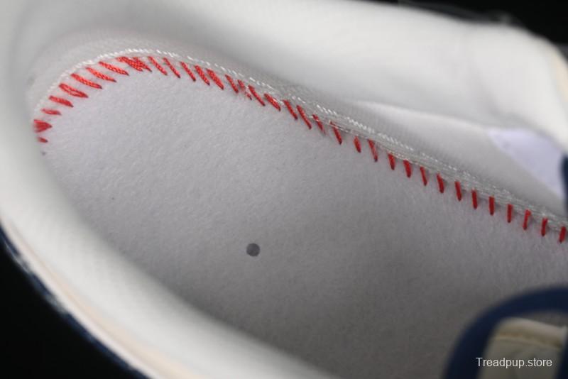 Nike Air Force 1'07 Low LV Collaboration Blue Denim Swoosh Casual Sneakers - XX3168-128