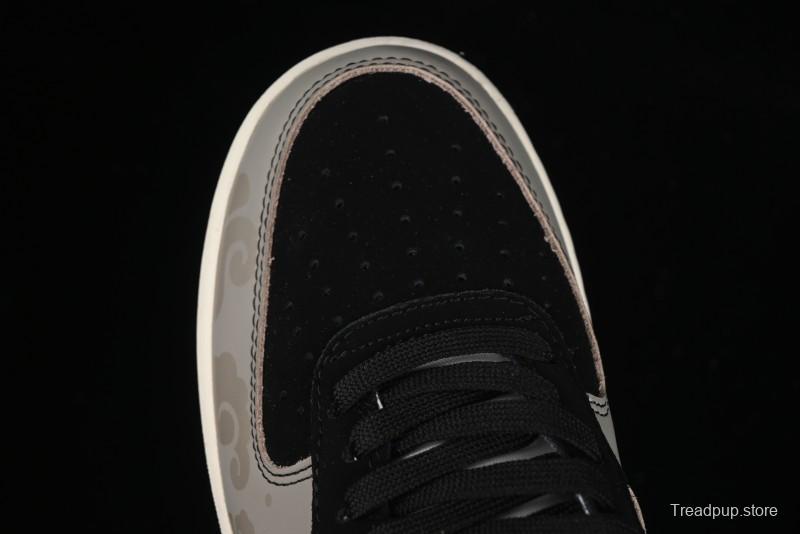 Nike Air Force 1'07 Low Chrome Hearts Collaboration Black Green Swoosh Casual Sneakers - KK1988-074