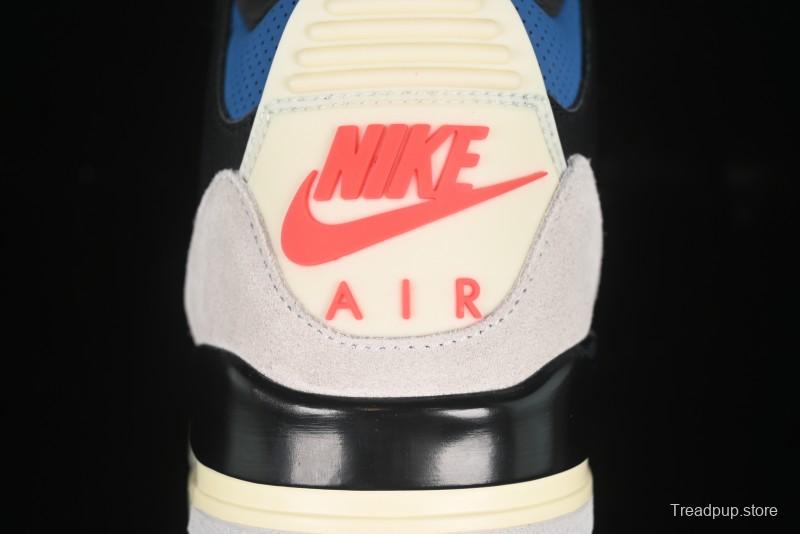 Nike Air Jordan 3 Retro OG Rare Air Sneakers with Small Reverse Swoosh - IB8967-004