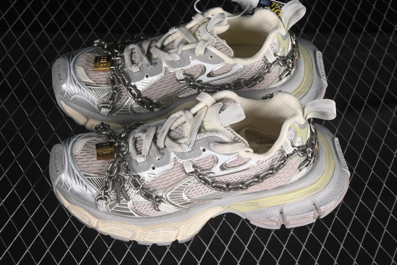 Balenciaga Phantom Sneaker 3XL Running Shoes with Transparent Heel Strap - W3XPL9182