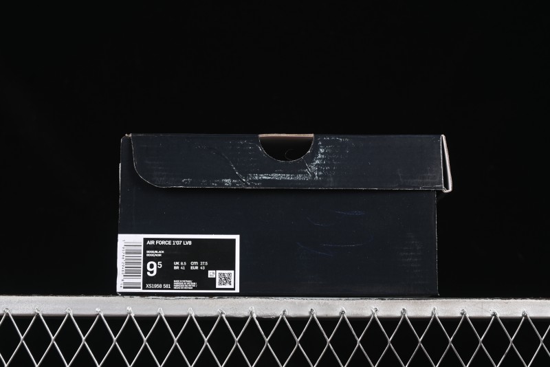 Nike Air Force 1 '07 Low Dior Collaboration Pattern Black White Swoosh Casual Sneakers - XS1958-581