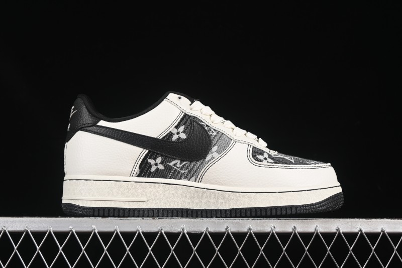 Nike Air Force 1 '07 Low LV Collaboration Cream Black Casual Sneakers - BZ6808-103