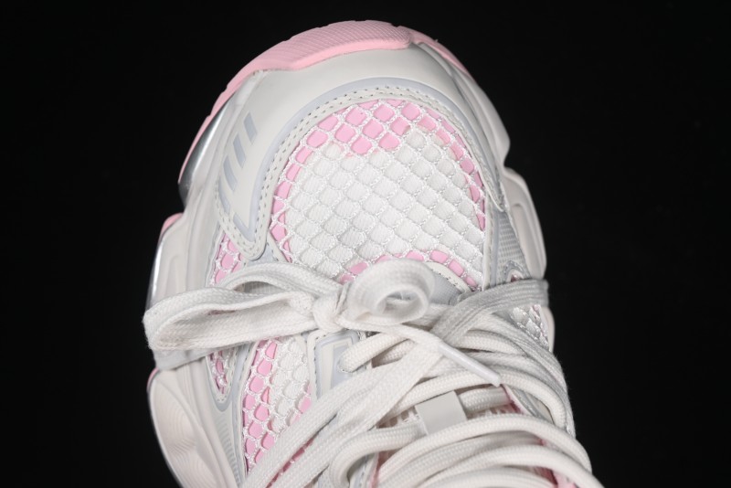 GG-CC Starry Sky Particle Silver White Lace-up Hollow Out Chunky Sneakers with 5cm Height Boost - G25U9778