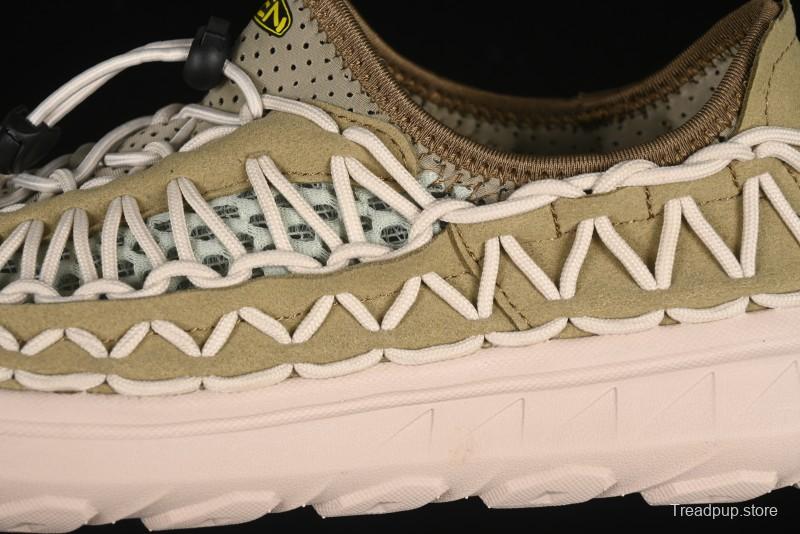 Keen Uneek Flat-M Woven Elastic Strap Outdoor Water Sports Sandals - 1014097