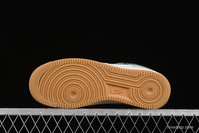 Nike Air Force 1 '07 Low LV Collaboration Green Stone Grain Gum Sole Casual Sneakers - ZH2598-306