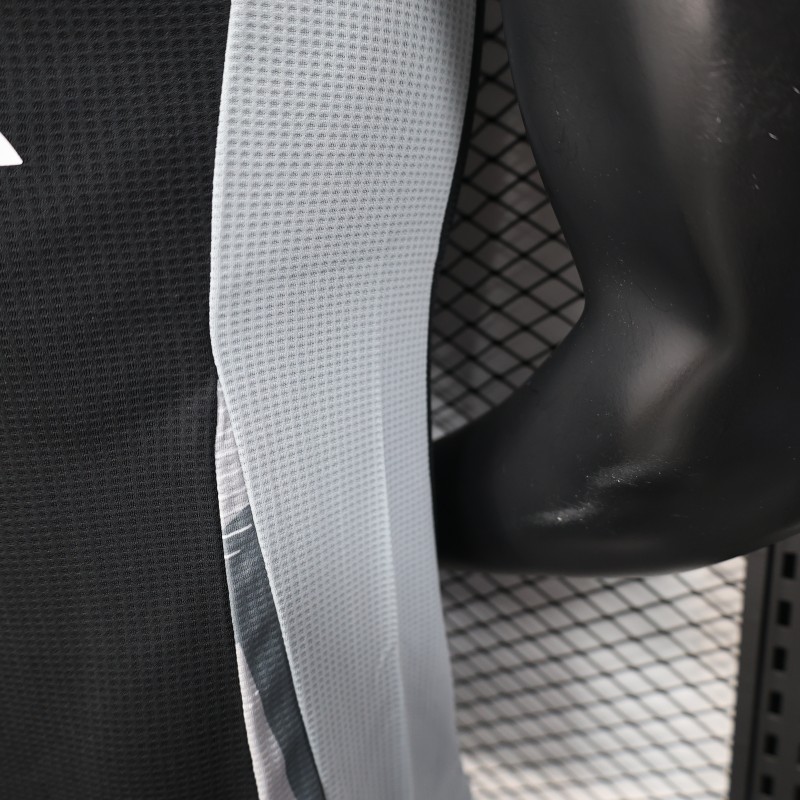 Player Version 2025 Algeria Black with White Arabic Sponsor Jersey