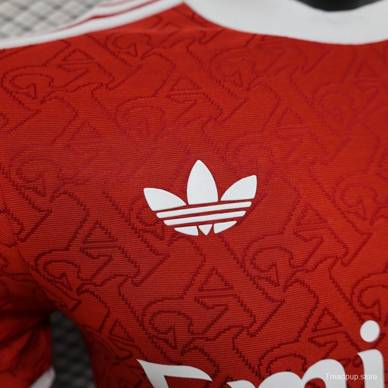 Player Version 25/26 Arsenal Red Pre-Match Special Jersey