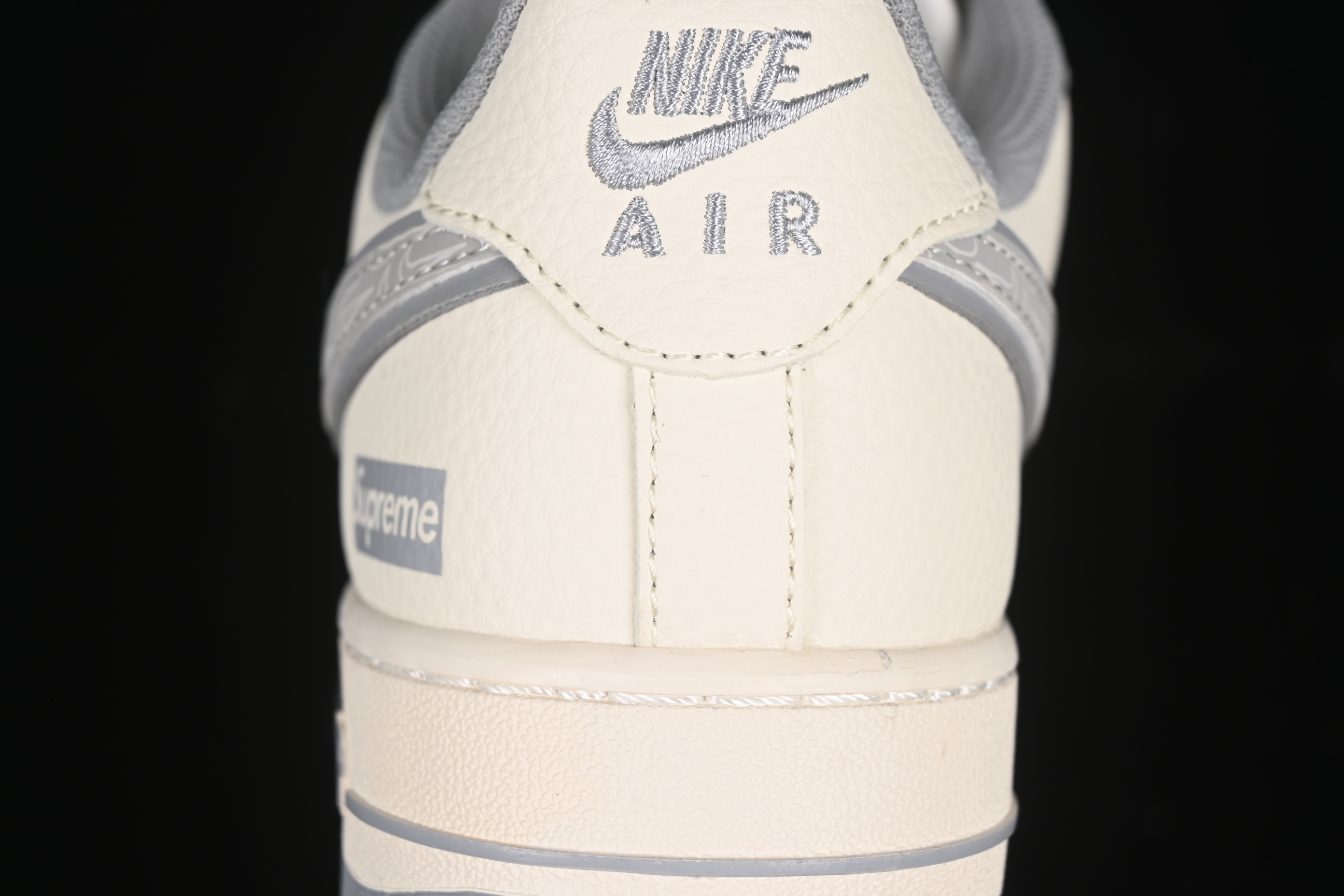 Nike Air Force 1 '07 Low Supreme Collaboration Beige Multi-Swoosh Casual Sneakers - XX3168-147