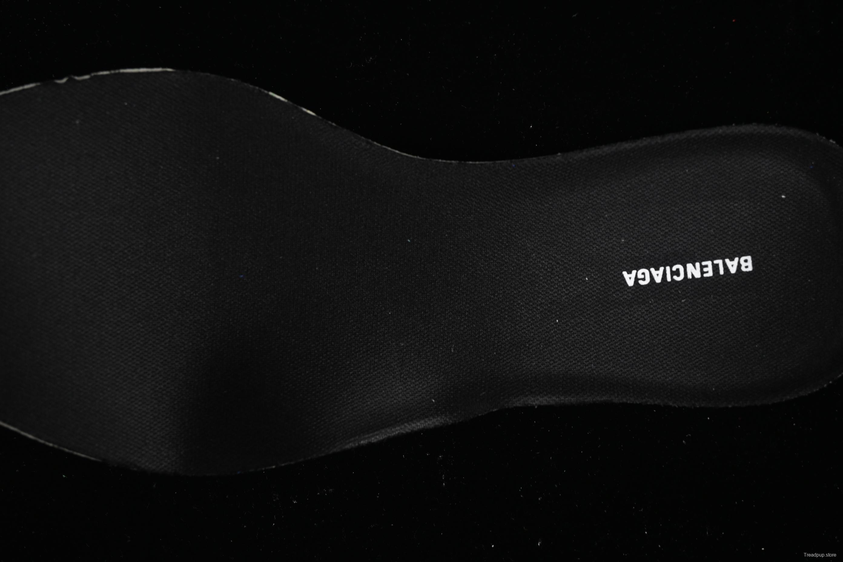 Balenciaga Monday Leather Round Toe Lace-Up Low Top Lifestyle Sneakers - WDWTS4090