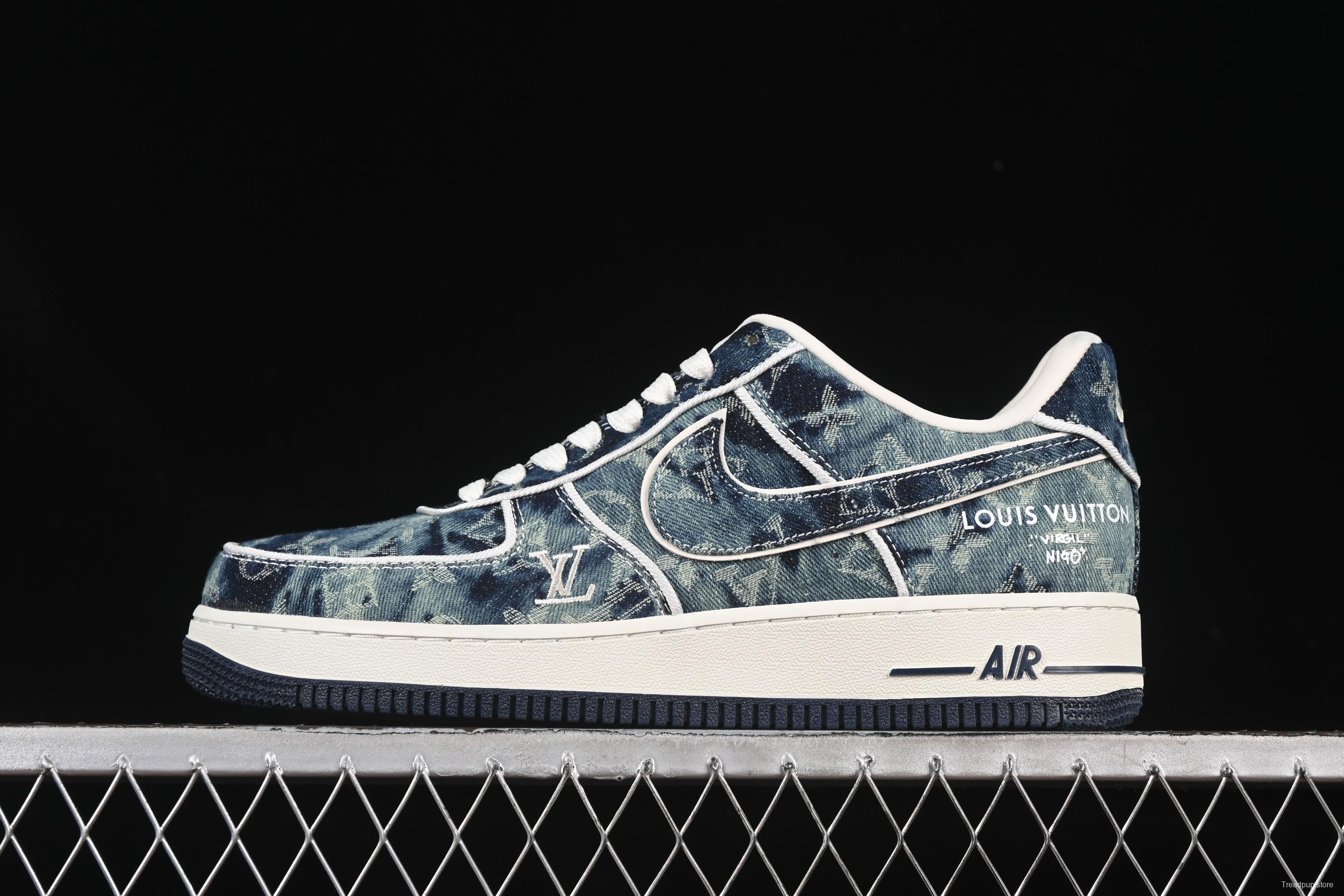 Nike Air Force 1 '07 Low LV Collaboration Blue Denim Casual Sneakers - SC9207-533