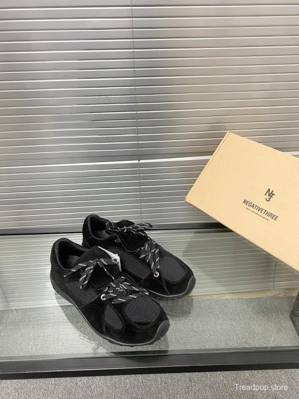 2025 Unisex Puma Black Mesh Leather Sneakers KFY00280