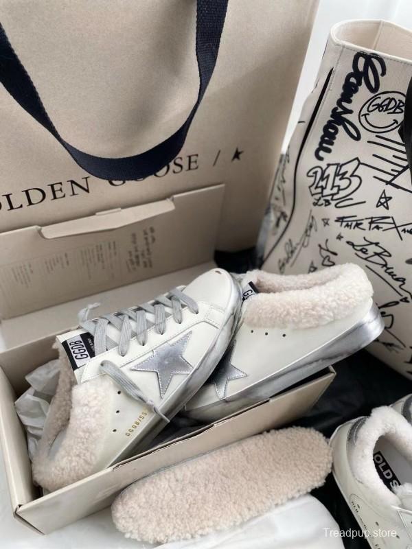 2024 Slippers GGDB White Shearling Slippers MJ00280