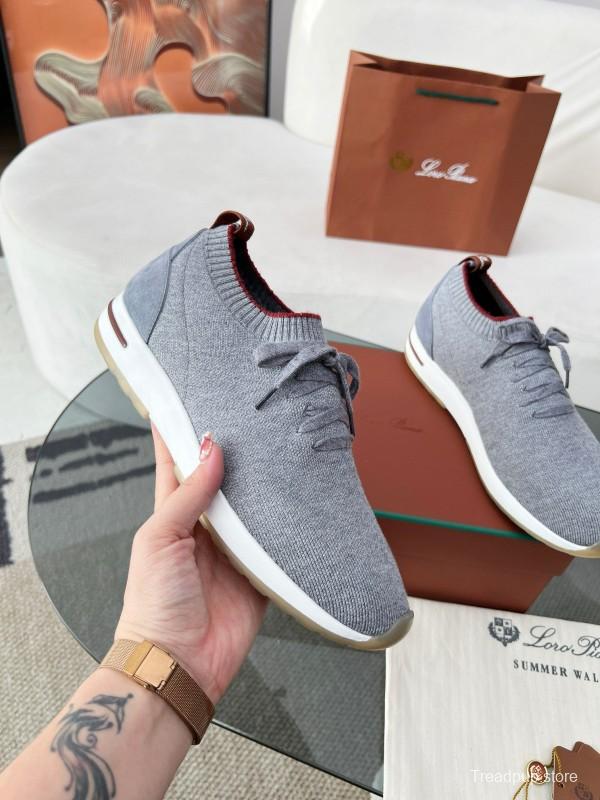 2024 Men LP Gray Wool Knit Sneakers MJ00330