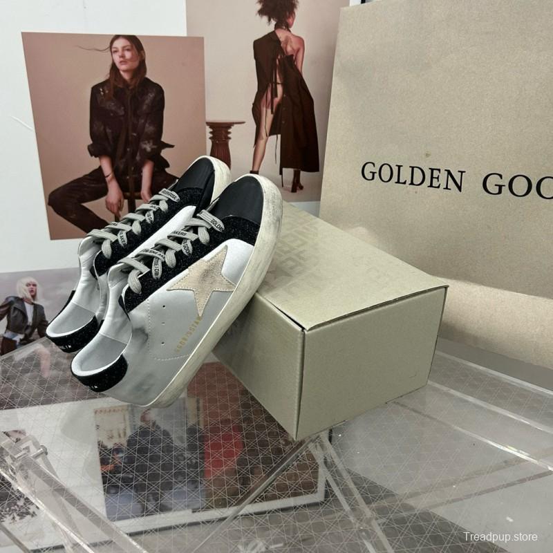 2025 Women GGDB White Black Leather Suede Sneakers