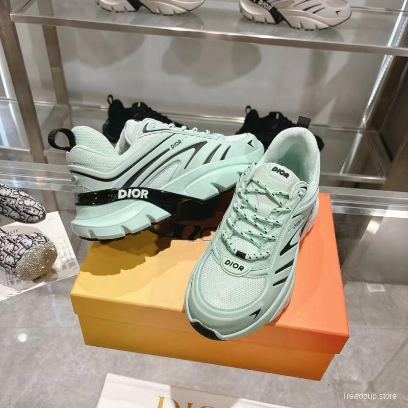 2024 Unisex Dior mint mesh leather sneakers MJ00360