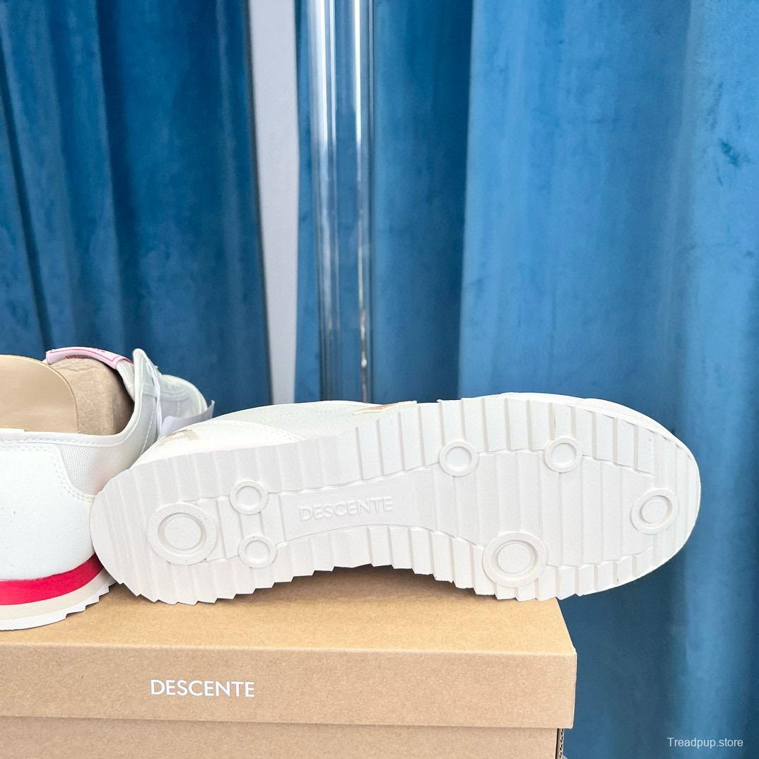 2024 Unisex DESCENTE White Canvas Plimsolls MJ00280