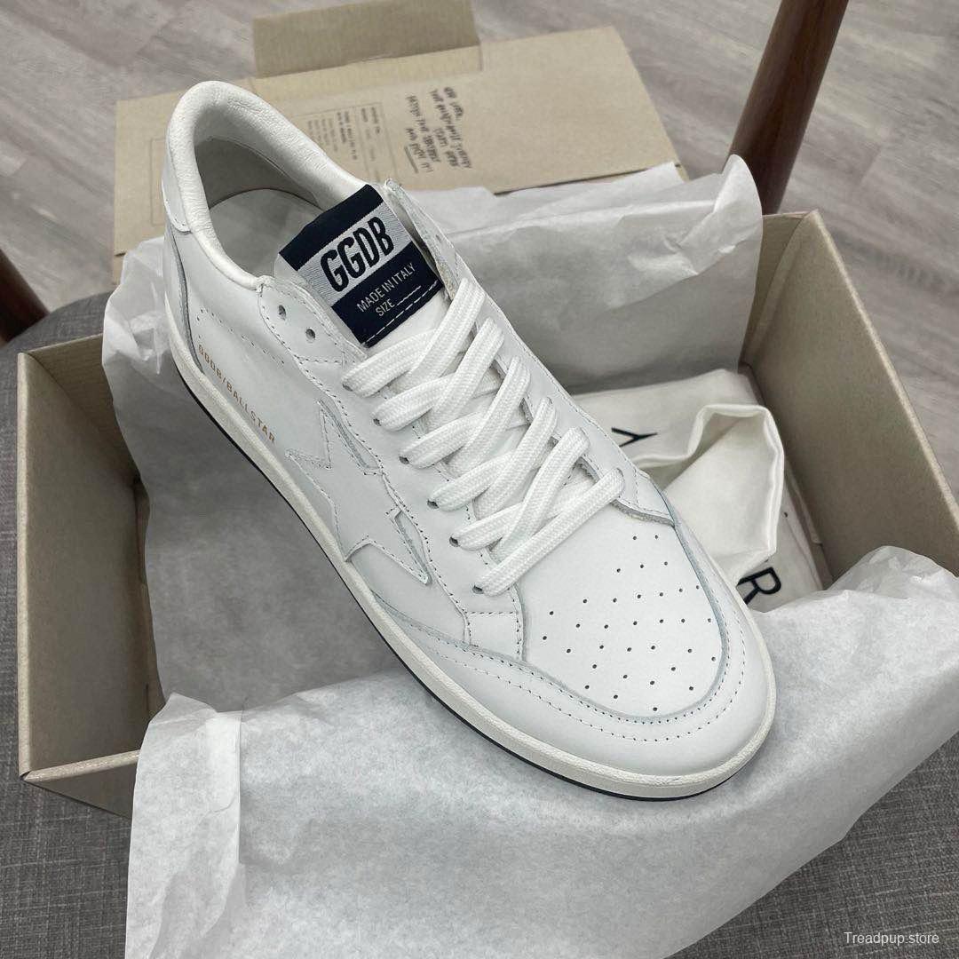 2024 Unisex GGDB White Leather Sneakers MJ00260