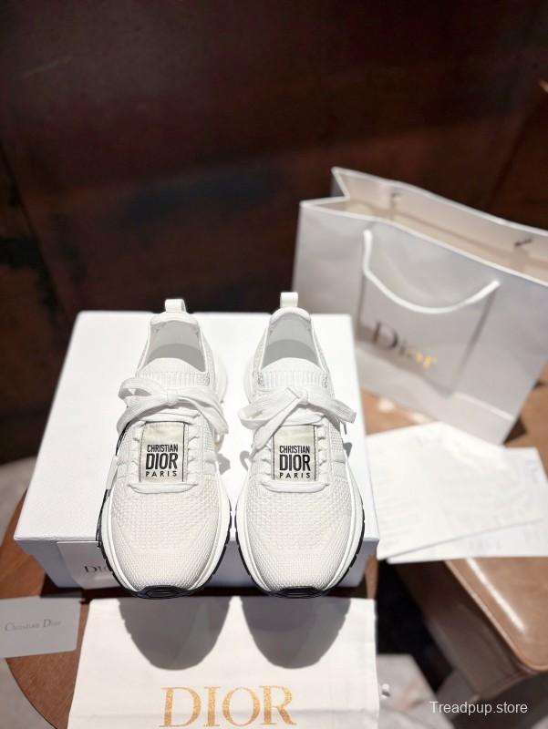 2025 Unisex Dior White Knit Mesh Sneakers LY00260