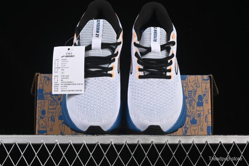 Brooks Glycerin 21 Cushioned Marathon Nitrogen Running Shoes - 1104191D158