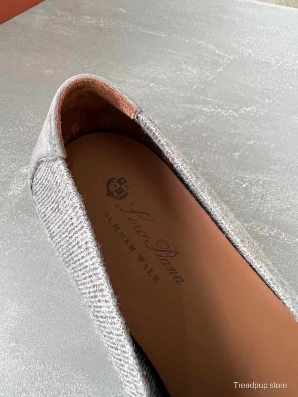 2025 Unisex Le Parmentier Grey Wool Blend Loafers AS00280