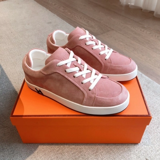 2025 Unisex H Pink Suede Sneakers AS00380