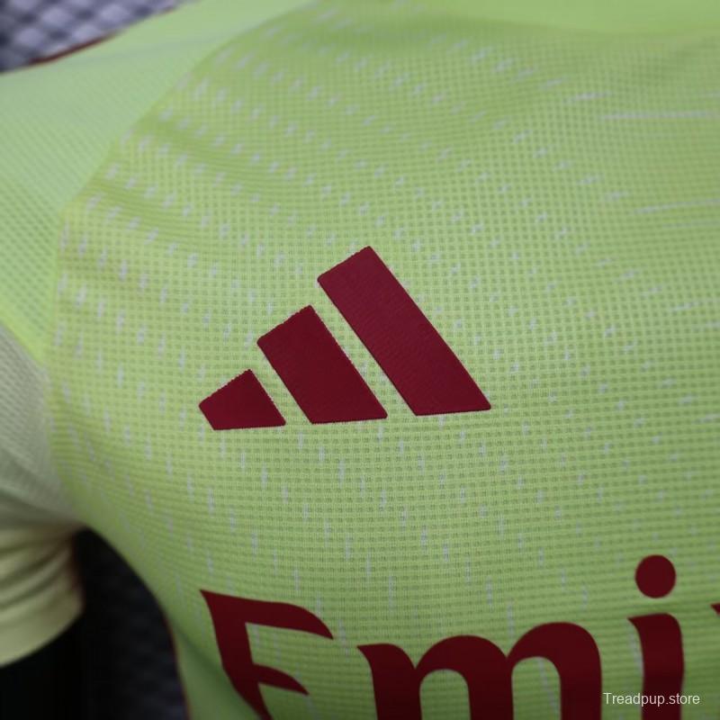 Player Version 25/26 Arsenal Home Yellow Goalkeeper Jersey