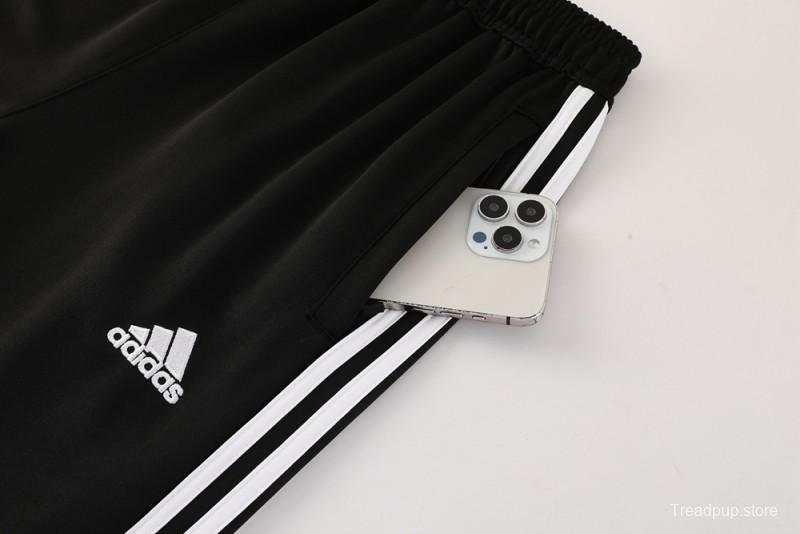 2025 Adidas Black/Grey Full Zipper Jacket +Long Pants