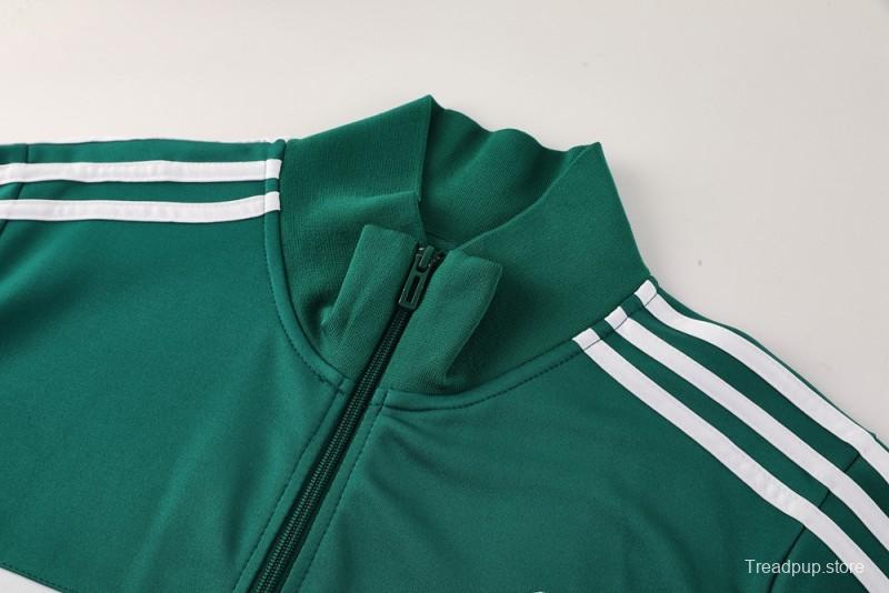 2025 Adidas Green/Black Full Zipper Jacket +Long Pants