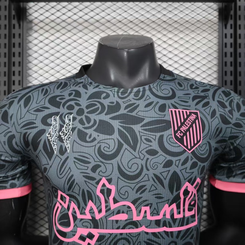 Player Version 25/26 CD Palestina Black Jersey