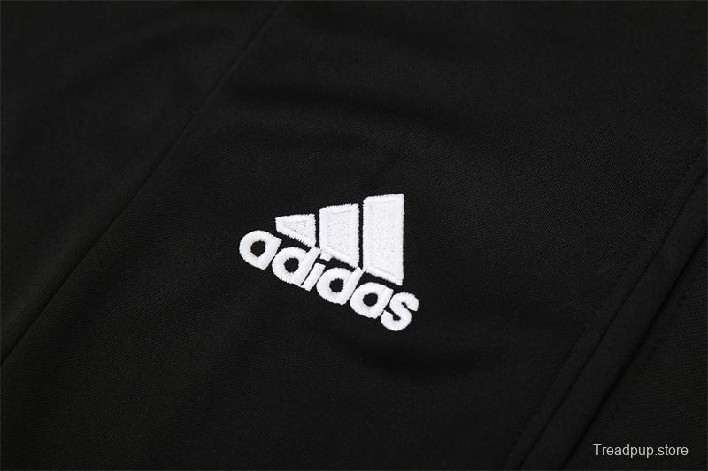 Retro 04/05 Real Madrid Black Half Zipper Jacket