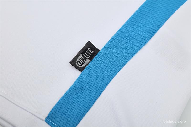 Retro 03/04 Real Madrid White Half Zipper Jacket