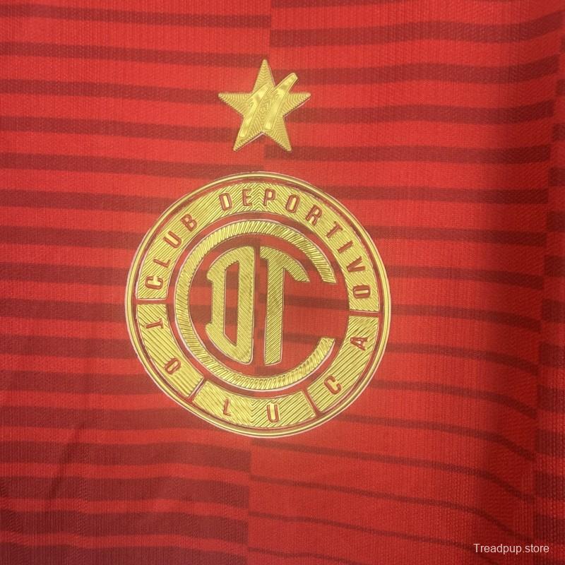 Player Version 25/26 Deportivo Toluca FC Red Home  Jersey