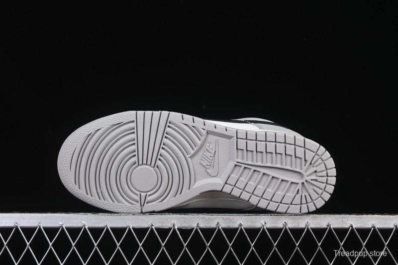 Nike SB Dunk Low White Black Grey Low-Top Casual Skate Shoes - IB3079-101
