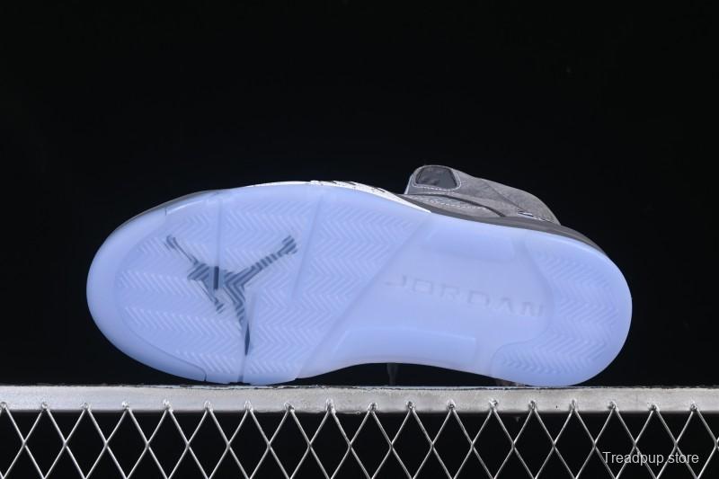 Nike Air Jordan 5 Retro Basketball Shoes with Wolf Grey Design - DD0587-002