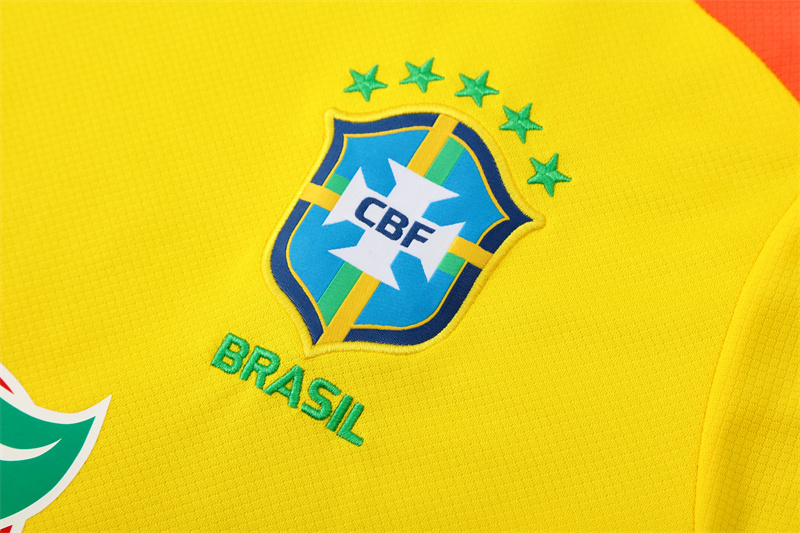 25/26 Brazil Yellow with XS Short Sleeve+Soccer Shorts