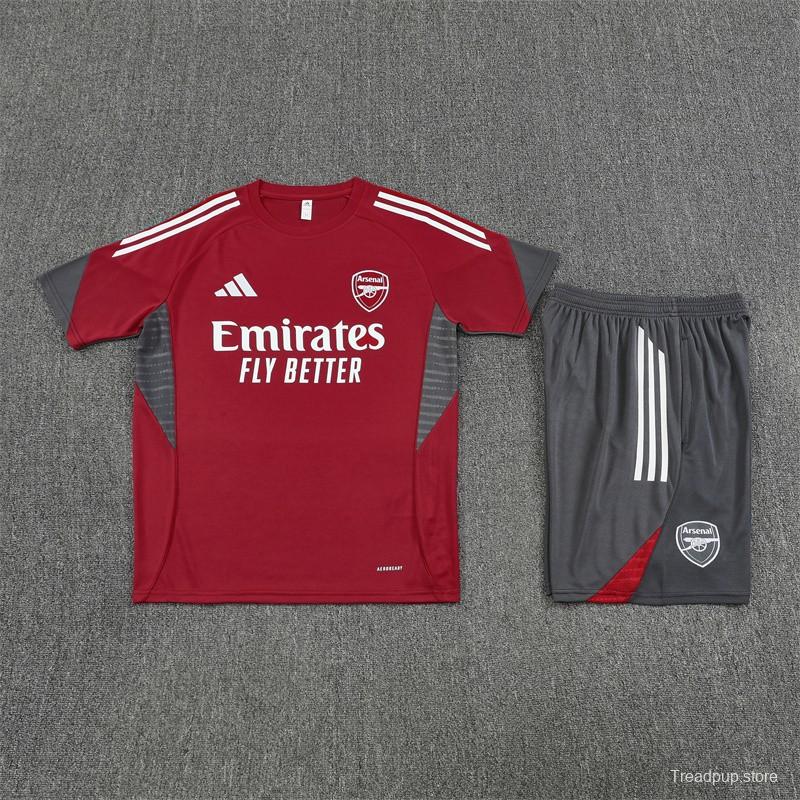 25/26 Arsenal Red Short Sleeve with XS  Short Sleeve Jersey+Shorts