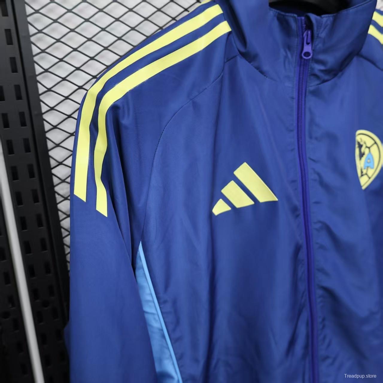 25/26 Club America Blue Windbreaker (with Inner Lining)