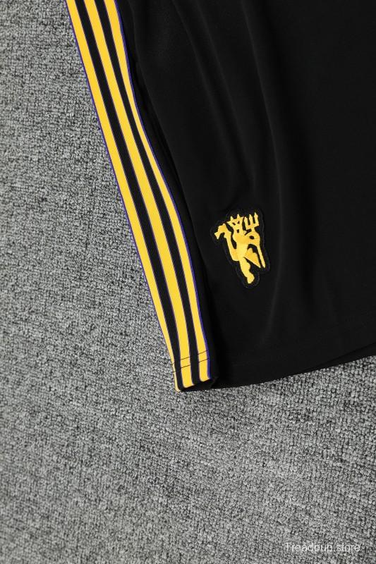 25/26 Manchester United Wine Short Sleeve Jersey+Shorts