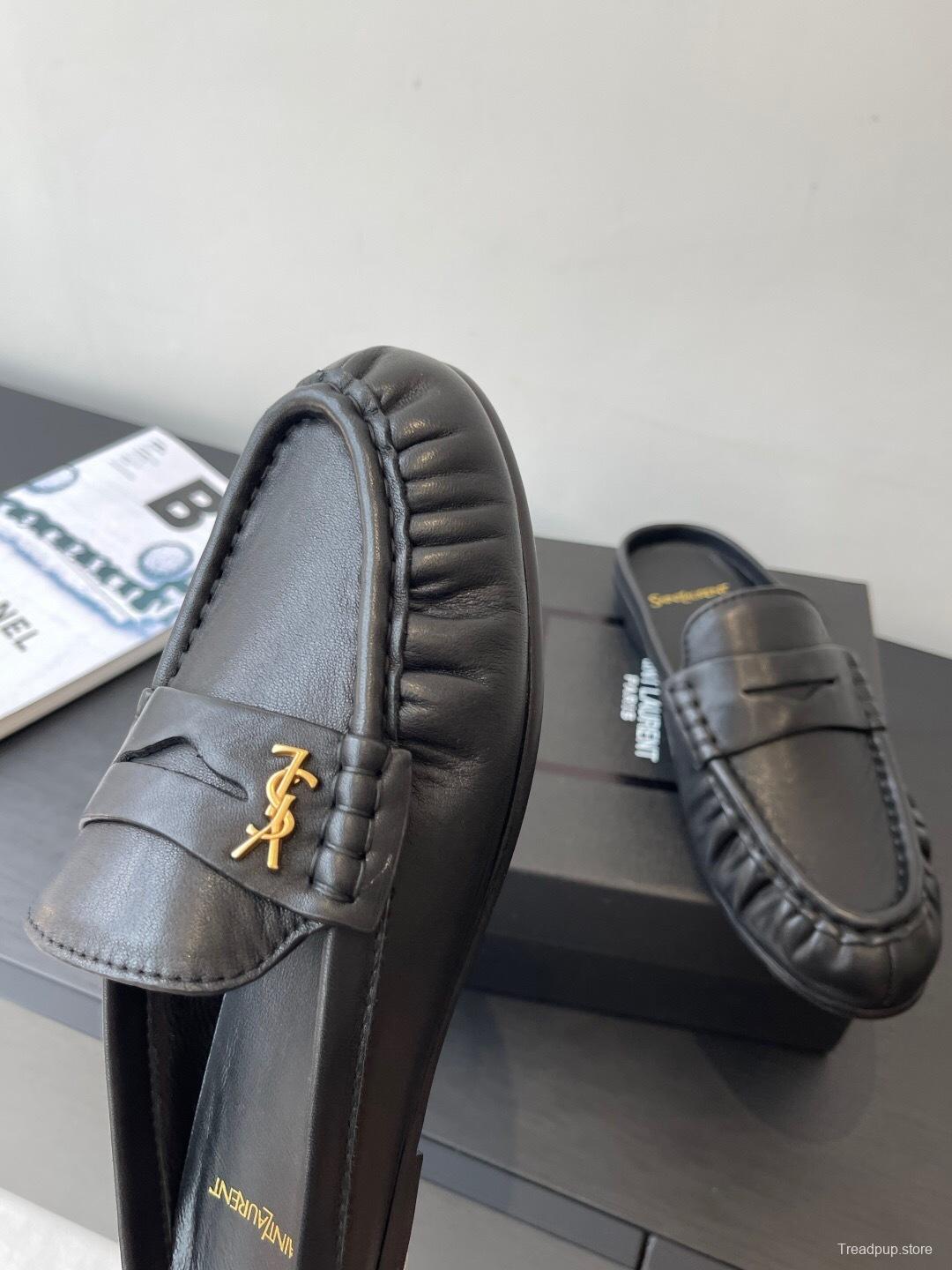 Saint Laurent Classic Loafer Mule Flats - KFY00320