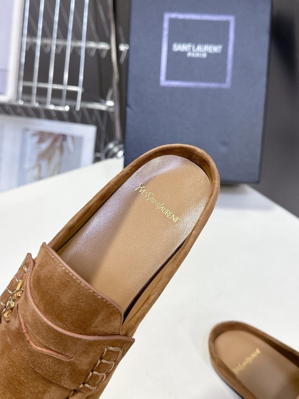 Saint Laurent 2025/SS Classic Loafer Mule Flats - KFY00320