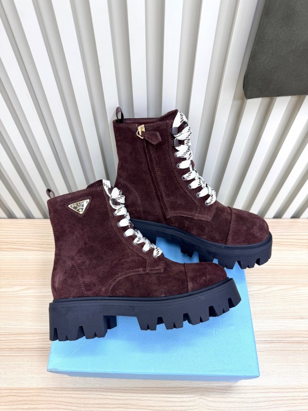 Prada 2025 SS Platform Martin Boots - LY0350