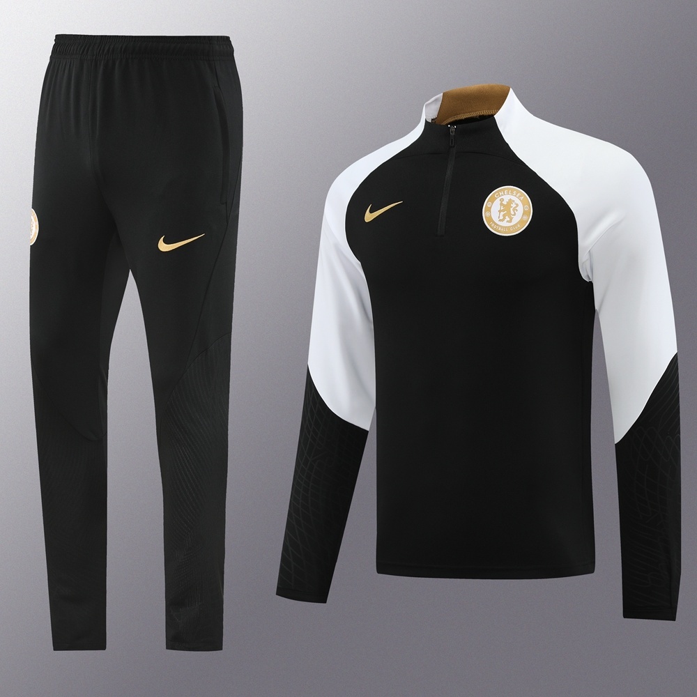25/26 Chelsea Black Half Zipper Jacket+Long Pants